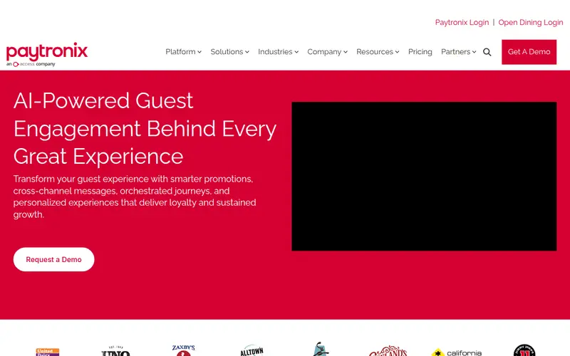 Paytronix homepage, 14 October 2026